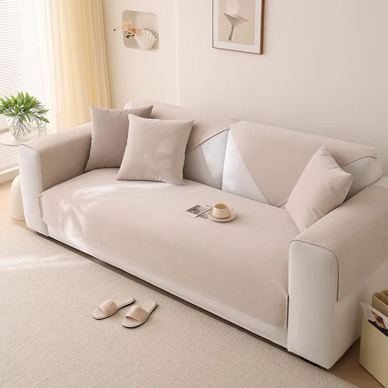 Wasserdichter Sofabezug von Your Warm Home in Beige, rutschfester Couchschutz für Haustiere und Kinder, B/B: 160 x 90 cm - Bild 2