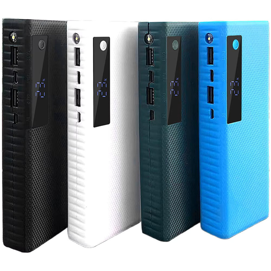 VIBRATITE DIY Power Bank Gehäuse für 5x 21700 Flachkopf-Batterien mit USB-Anschluss, Blau - Bild 2