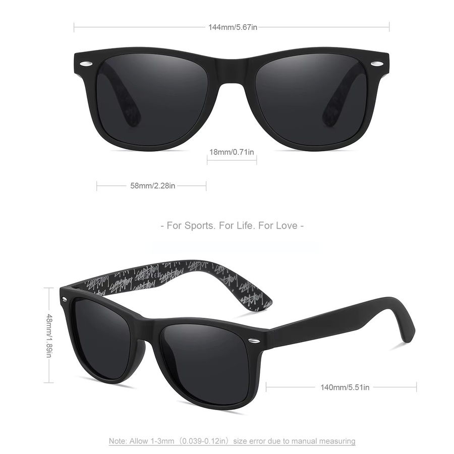 Barcur Sportsonnenbrille, Unisex, Vollrand, Kunststoff, Schwarz - Bild 3