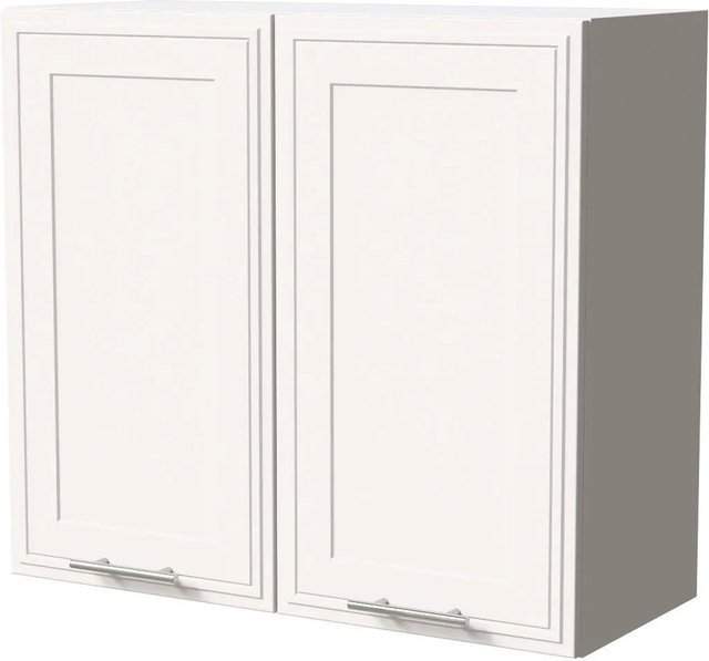 Feldmann-Wohnen Hängeschrank Salo in Weiß Matt mit Kassettenoptik und Soft-Close-Türen, B/T/H: 80 x 32,5 x 72 cm - Bild 1