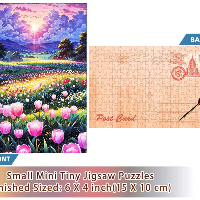 MaxRenard Rosa Tulpen Puzzle, 150 Teile - Bild 2