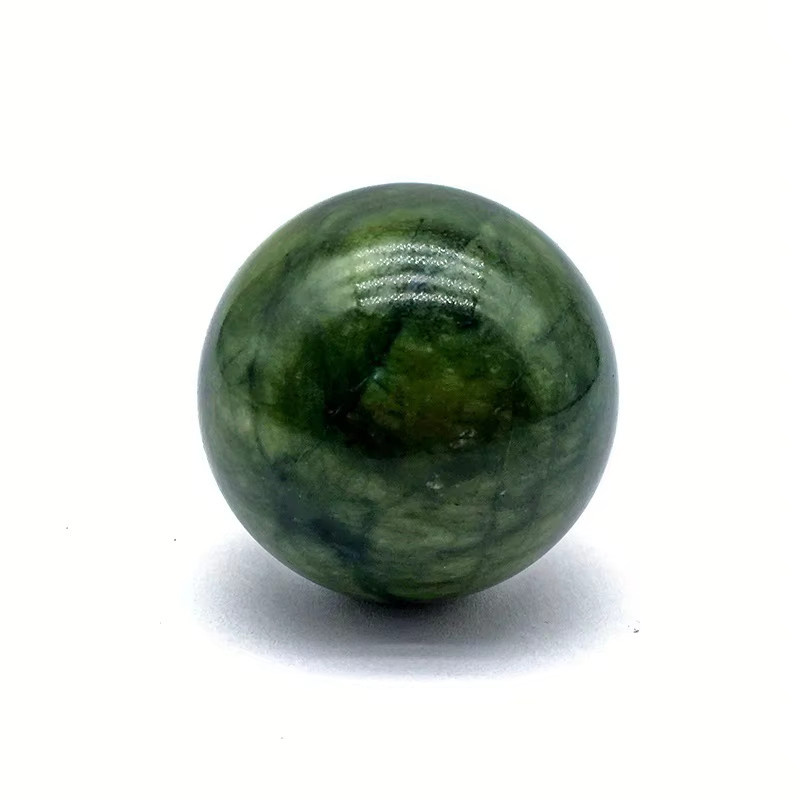 CrystalHola Xiuyan-Steinkugel in Grün, natürliche dekorative Steinkugel für deine Heimdekoration - Bild 1