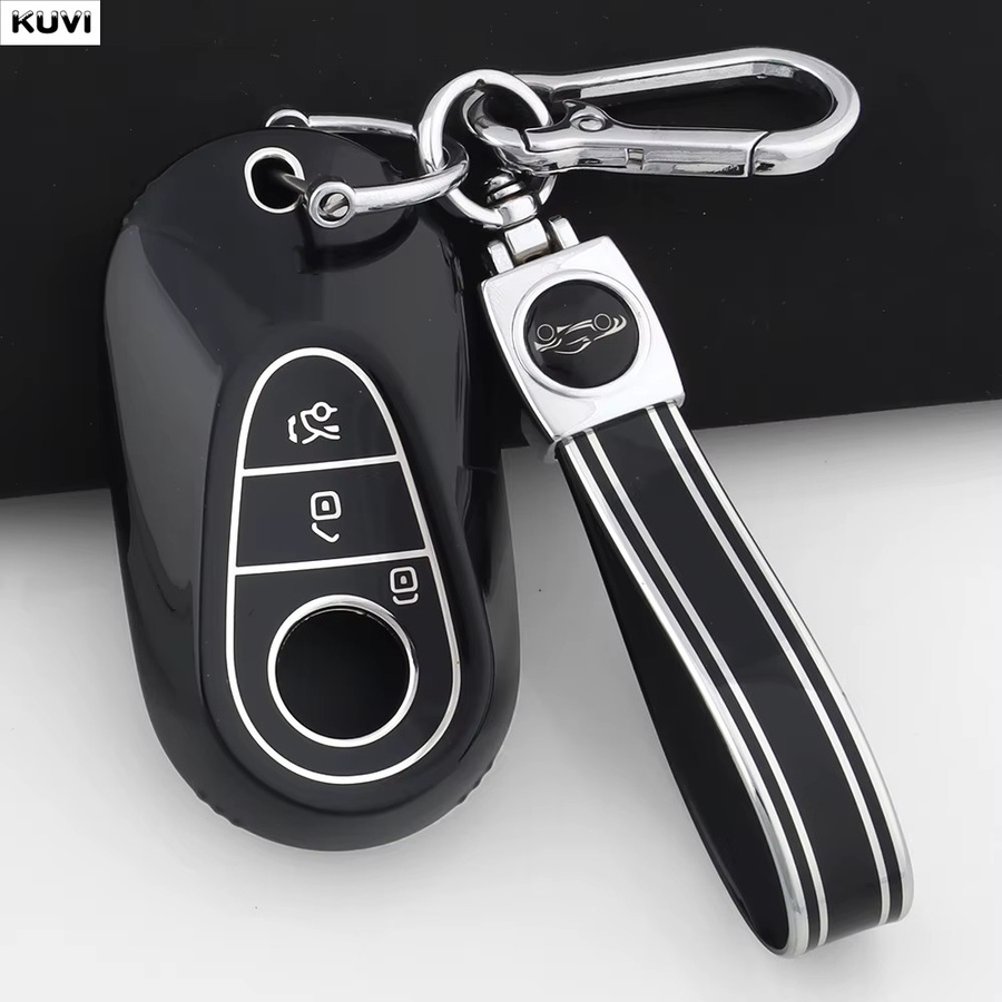 Schutzhülle aus TPU für Mercedes Benz C-Klasse und S-Klasse W206 W223 in Schwarz von Kuvi - Bild 1