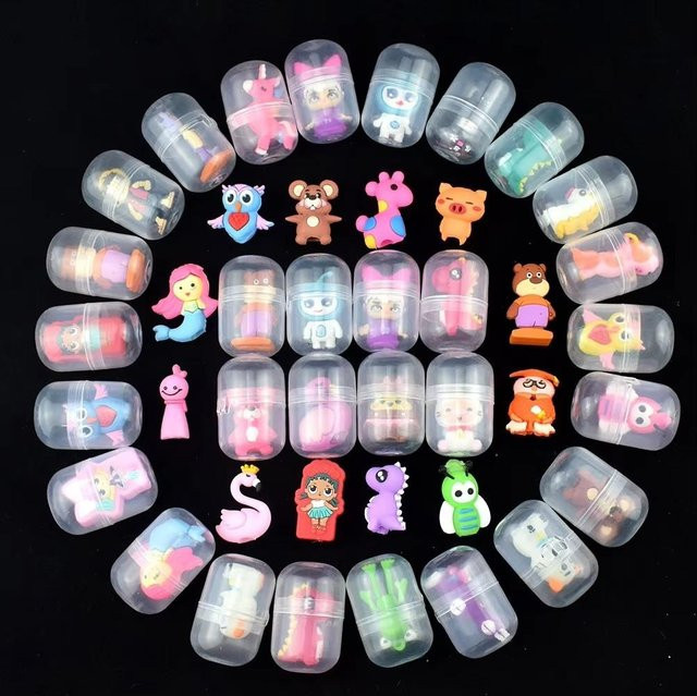 BC Pet Supplies Mini Kleine Tier Puppen Kapsel, 6/12 Stück-Set, Bunt / Mehrfarbig - Bild 1