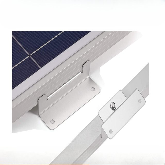 4-teiliges Set Z-förmige Halterung aus Aluminiumlegierung für die Montage von Solarpanels an Wohnmobilen und Booten, Farbe: Silber - Bild 1