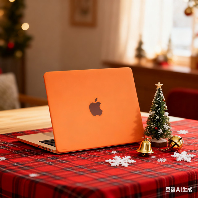 Apple Laptoptasche für MacBook Air 13 Zoll in Orange als Schutzhülle mit Handabdeckung - Bild 1