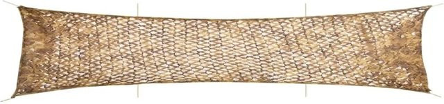 vidaXL Tarnnetz mit Aufbewahrungstasche aus Polyester in Sandfarbe, B: 706 cm, H: 140 cm - Bild 1