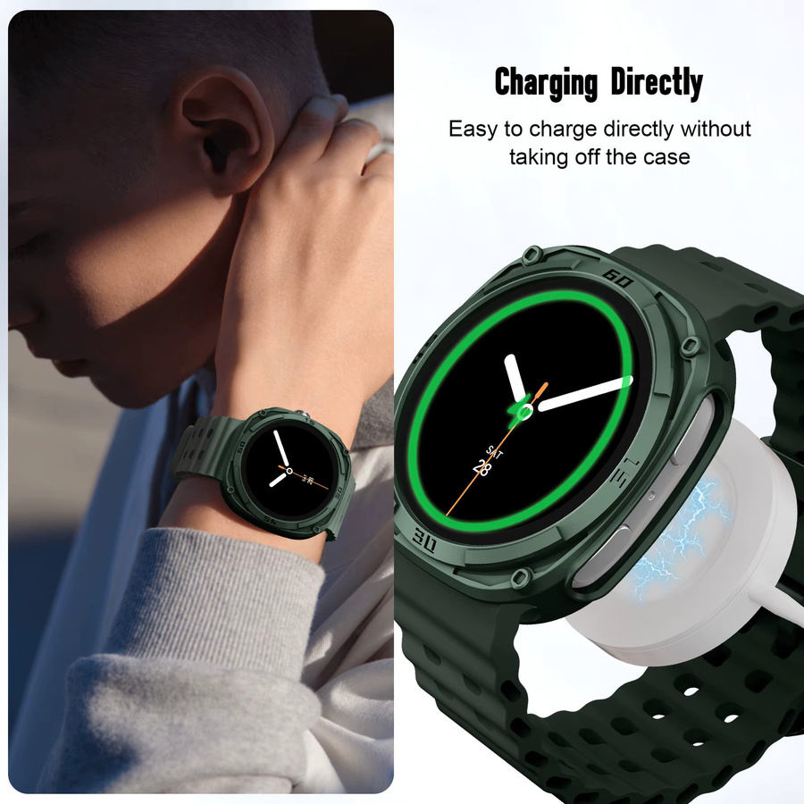 Samsung Uhrenzubehör, Schutzhülle für Galaxy Watch8, PC, Schwarz - Bild 5