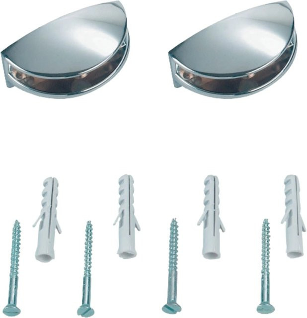 Jokey Glasbodenträger Kristall-Form aus Metall in Silber B/T/H: 5,0 x 2,0 x 2,5 cm - Bild 1