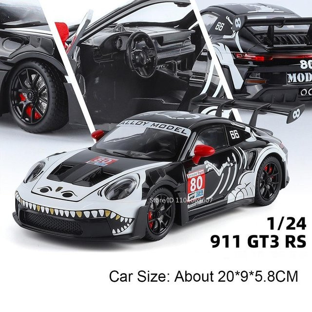 Linyi toy car 911 GT3 RS Miniatur-Sportwagenmodell, 1:24 Skala, ab 14 Jahren - Bild 1