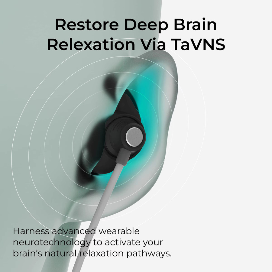 ZenoWell Luna Vagus Nervenstimulator zur Stressreduktion und Schlafverbesserung als tragbare Meditationshilfe für HRV-Training und Achtsamkeit - Bild 3