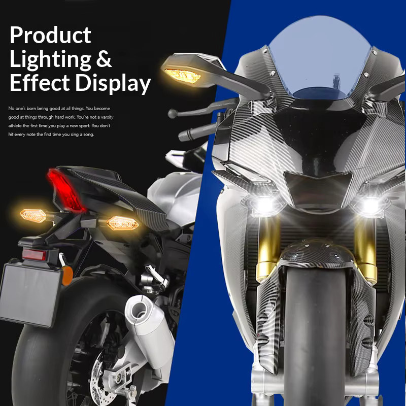 Maisto Yamaha R1M, Motorradmodell, 1:6, Metall, Schwarz - Bild 4