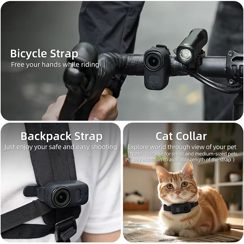 DJI Osmo Nano Silikon Armband in Schwarz für die Sportkamera - Bild 2