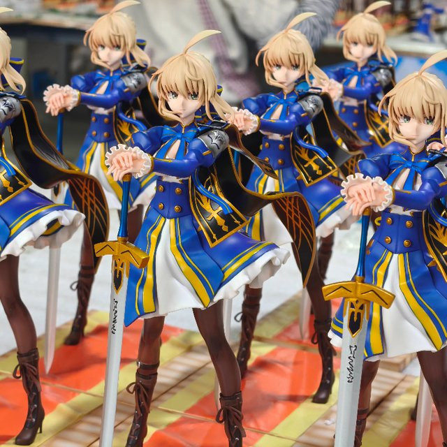 Bandai Fate Stay Night Excalibur Saber Artoria Pendragon Figur, 25cm - Bild 1