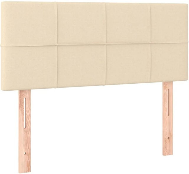 vidaXL LED Kopfteil in Beige mit USB-Ladeport und integrierter Beleuchtung, B/T/H: 80 x 5 x 78/88 cm - Bild 1