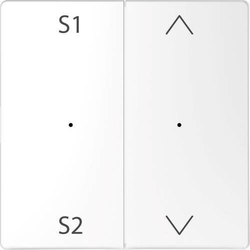 Merten Abdeckung für Wechselschalter System Design in Weiß MEG5227-6035 - Bild 1