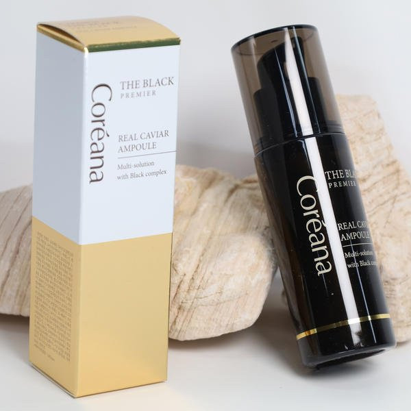 Coreana Authentische The Black Premier Kaviar Ampulle Serum, 50 ml - Bild 1