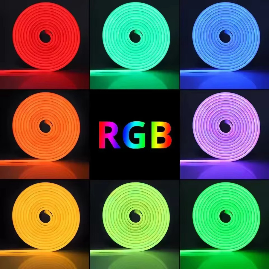 LeiiGeeGo RGB Neon-LED-Streifenlicht, DC 24V, wasserdicht, Multicolor, Bluetooth-App-Steuerung, flexibles Silikon-Neon-Seilband für Outdoor und Party - Bild 2