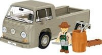 COBI Volkswagen T2a Pritschenwagen Klemmbaustein Konstruktionsspielzeug in Grau im Maßstab 1:35 - Bild 1