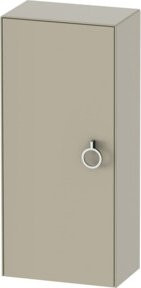 Duravit Halbhochschrank White Tulip in Weiß Matt mit Glastür, B/T/H: 40 x 24 x 88 cm - Bild 1