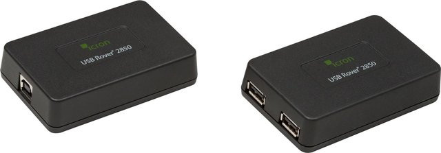 Icron USB Rover 2850 00-00312 USB 1.1 Extender Set mit 2 Ports in Schwarz für bis zu 85 m Reichweite - Bild 1