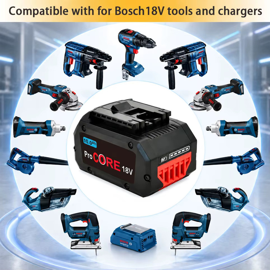Ddadache Ersatz Akku für Bosch ProCORE Elektrowerkzeuge, 18 V, 10,0 Ah, Schwarz - Bild 4