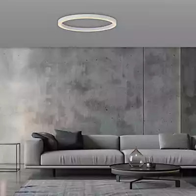 Paul Neuhaus Pure Lines Round LED-Deckenleuchte in White, Durchmesser: 70 cm, dimmbar mit Fernbedienung - Bild 2