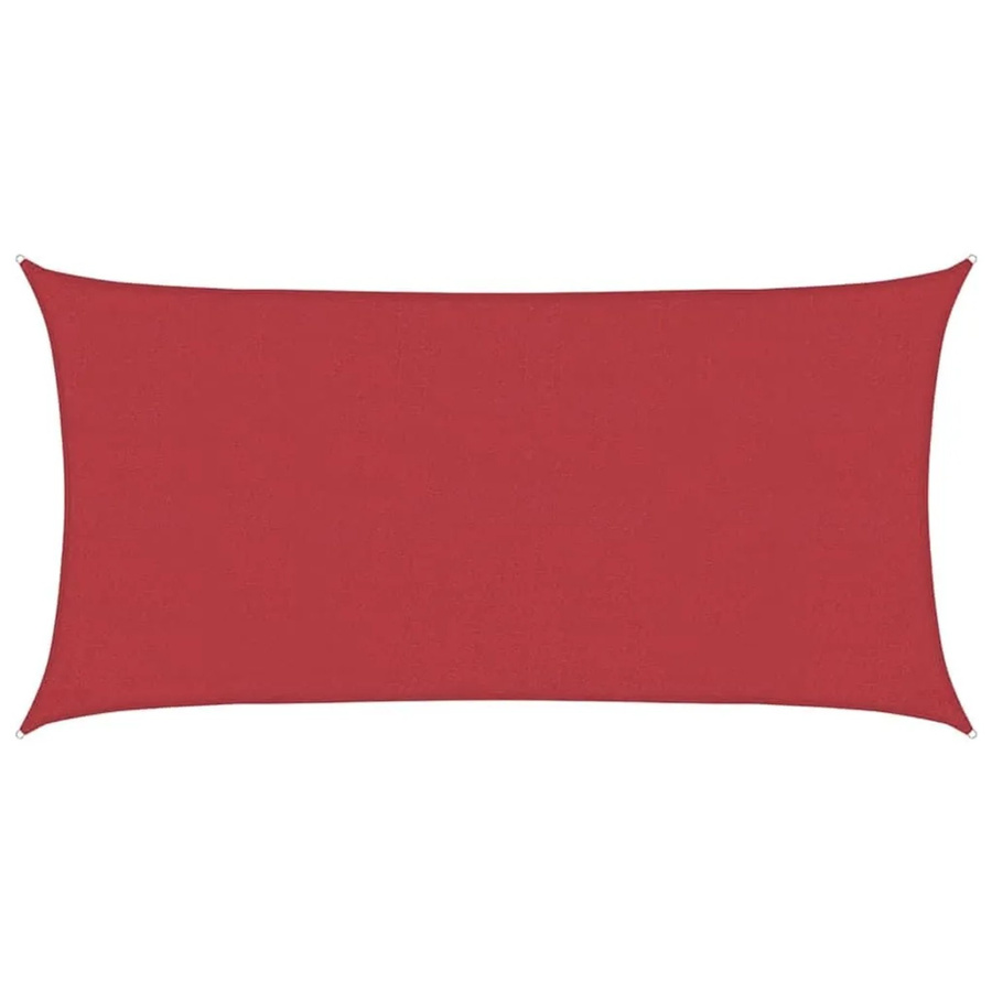 vidaXL Sonnensegel aus HDPE in Rot, Rechteckig, 2 x 4 m - Bild 2