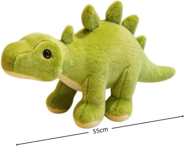 Yiran Health & Beauty Cartoon Triceratops Plüschtier Dinosaurier, Grün - Bild 1