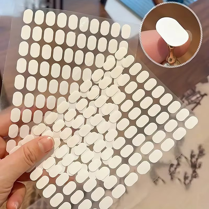 LULAA Nail Art Display-Bänder, transparent, doppelseitig klebend, 100 Stück - Bild 3