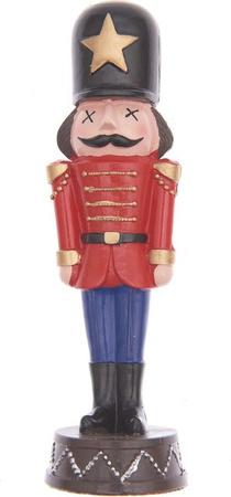 Rico Design Nussknacker Figur aus Polyresin in Rot, Höhe: 17 cm