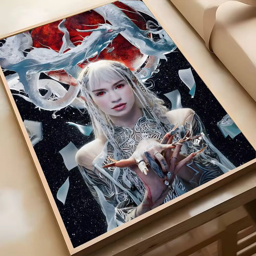 G-Grimes SINGER Poster-Kunst Portrait Wanddekoration Breite: 20,0 cm, Höhe: 15,0 cm - Bild 6