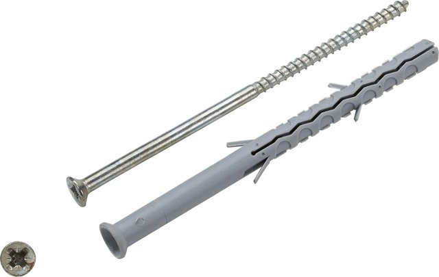 LUX-TOOLS Fensterrahmendübel aus Nylon in Grau, Durchmesser: 8 mm, Länge: 120 mm, 6 Stück - Bild 1