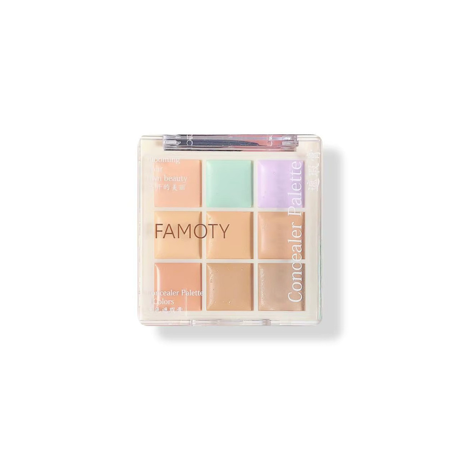 FAMOTY Concealer Palette, 9 Farben, Creme, Unisex - Bild 3