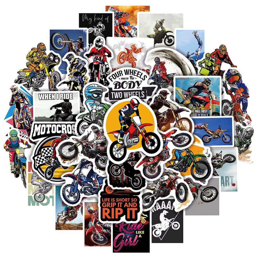 Charile MTB Berg Motorrad Graffiti Aufkleber, 10/30/50 stücke - Bild 2