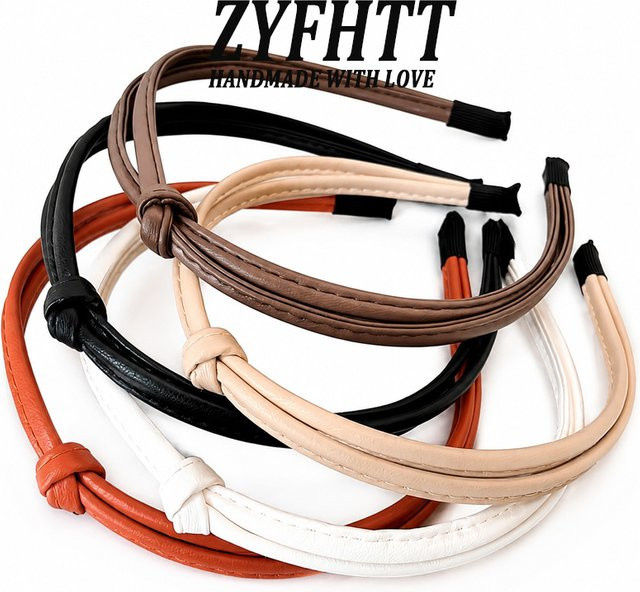 ZYFHTT Stirnband aus PU-Leder für Damen - Bild 1