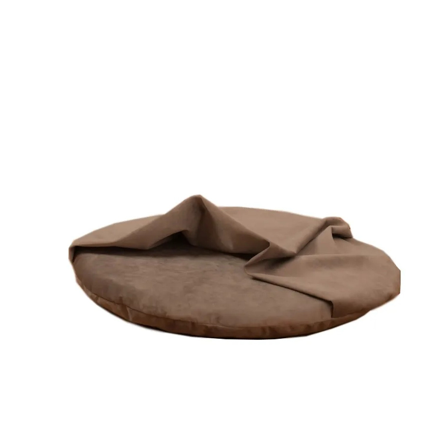 Rohrschneider Iglu Liegekissen für Haustiere in Taupe mit abnehmbarem Samtbezug, Größe 3 - Bild 2