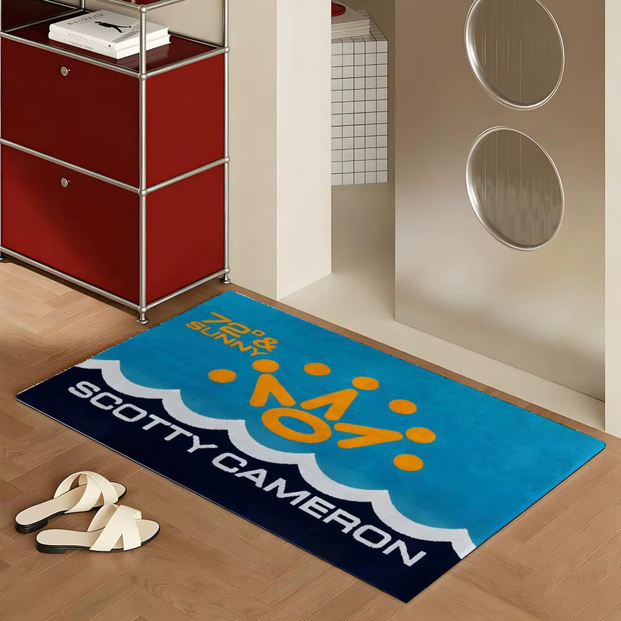 S-Scotty Bodenmatte aus weichem Flanell in Weiß, rutschfeste und saugfähige Badematte für Schlafzimmer und Heimdekoration, B/T: 60 x 40 cm - Bild 3