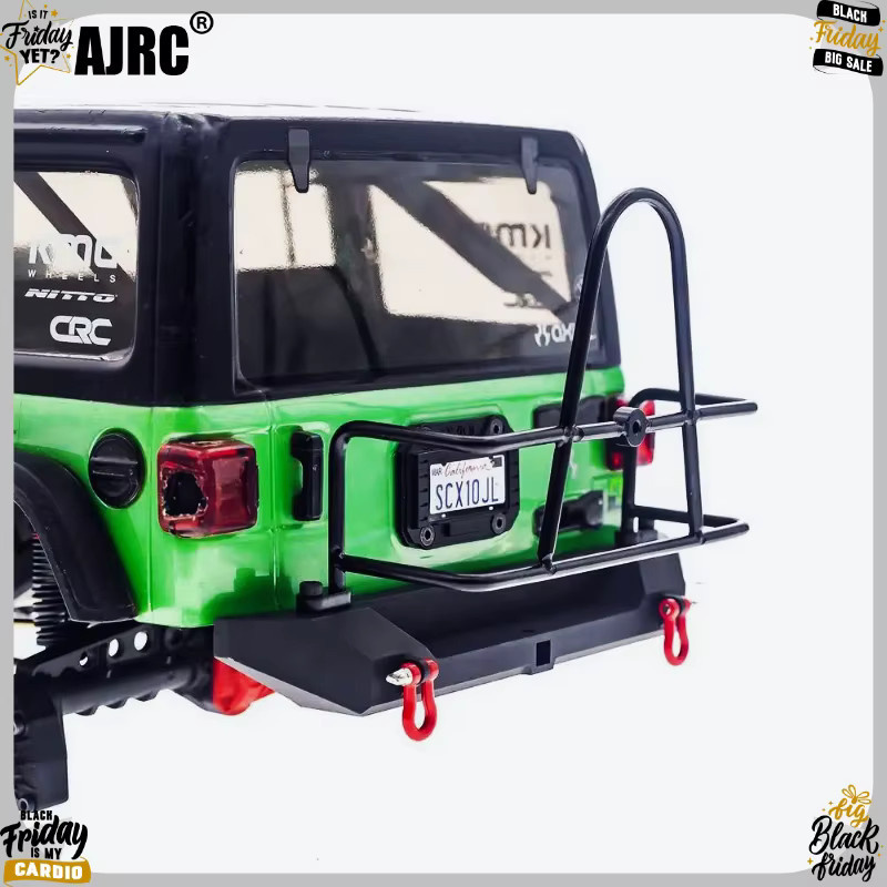 AJRC RC Auto Metall Front- und Heckstoßstangen, 1:10, Schwarz - Bild 3