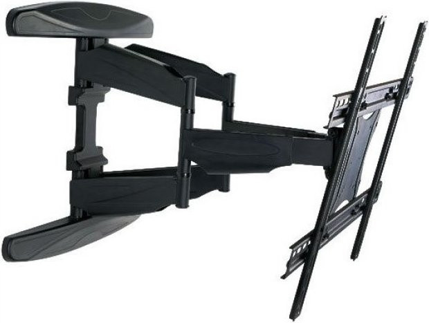 TECHLY Ultra Slim FullMotion TV-Wandhalterung für 40 bis 80 Zoll in Schwarz - Bild 1