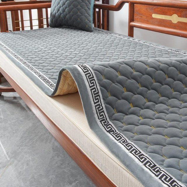 Orientalisches Sofa Kissen in Grau, quadratischer Stoffbezug für vier Jahreszeiten, B/B/H: 50 x 50 x 50 cm - Bild 1