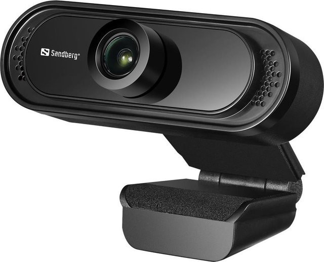 Sandberg Saver Web-Kamera Full HD 1080p mit Audio in Schwarz - Bild 1