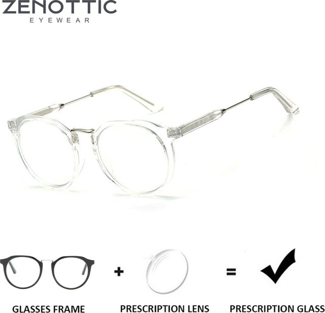 ZENOTTIC Korrektionsbrille, rund, Vollrand, Damen - Bild 1