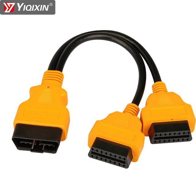 16-poliges OBD2-Verlängerungskabel und Splitter als 1 auf 2 Konverter und Multifunktions-Adapterkabel für dein Auto - Bild 1