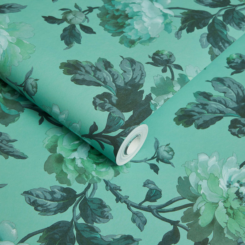 House of Hackney Tapete Peoneden in Absinthe Green mit floralem Design und botanischem Muster, Vlies-Tapete, matt - Bild 4