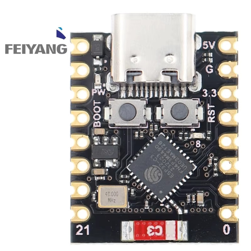 ESP32-C3 SuperMini Entwicklungsboard mit WiFi und Bluetooth in Schwarz - Bild 4