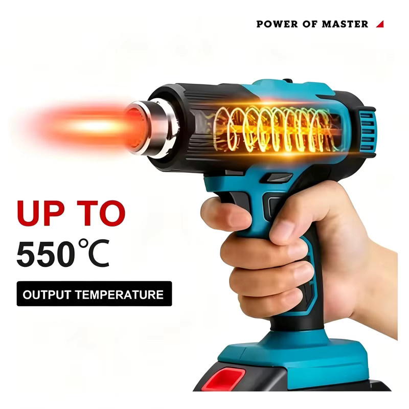 Makita DHG181 Kabelloser Heißluftföhn 18V LXT Lithium in Petrol - Bild 5