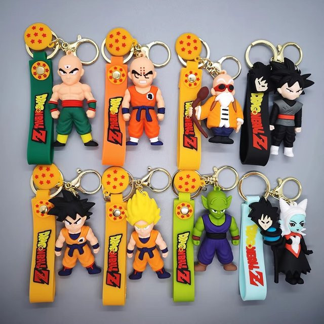 Bandai Dragon Ball Son Goku Vegeta Piccolo Schlüsselanhänger, Harz, Kunststoff, Bunt / Mehrfarbig - Bild 1