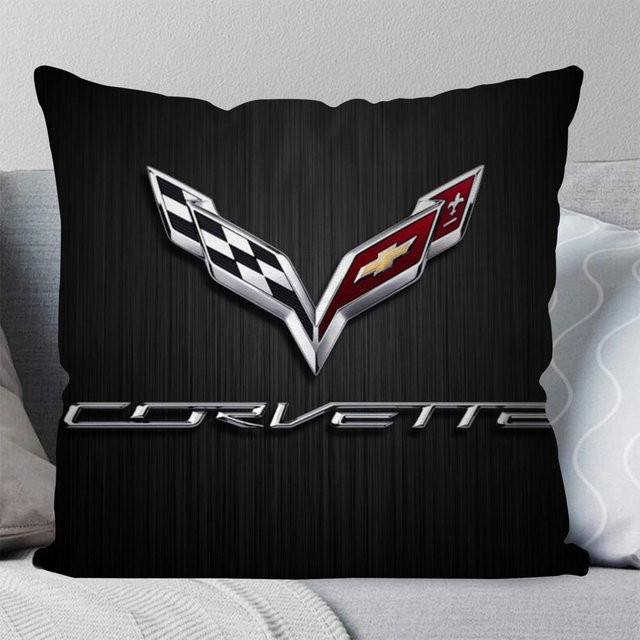 GUOYU HOMEDECOR Kissenbezug Corvette Design, Quadratisch, Schwarz, B/T/H: 40 x 40 x 0 cm - Bild 1