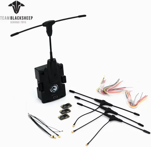 TBS Crossfire Micro TX V2 Starter Set in Schwarz mit 915 MHz Long Range CRSF PPM Protokoll für FPV Racing Drohnen - Bild 1